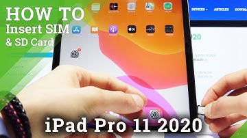 How to Insert Nano SIM & Micro SIM in iPad Pro 11 2020 - SIM & SD Cards Installation