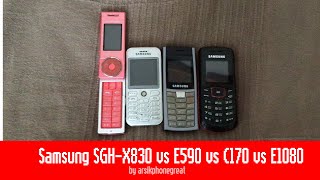 Samsung Sgh-X830 Low Battery Vs E590 Vs C170 Vs Gt-E1080 Speed Comparison Requested