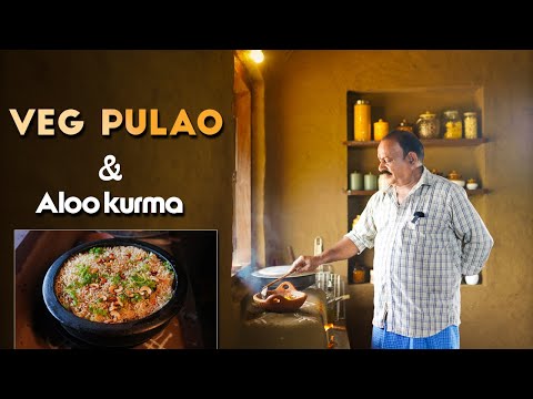Veg pulao - Aloo kurma || Healthy combination || Food on Farm ||
