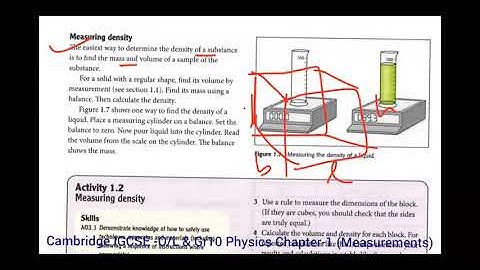 Quick Revision of Cambridge IGCSE PHYSICS CHAPTER-1 ( Measurements-II)