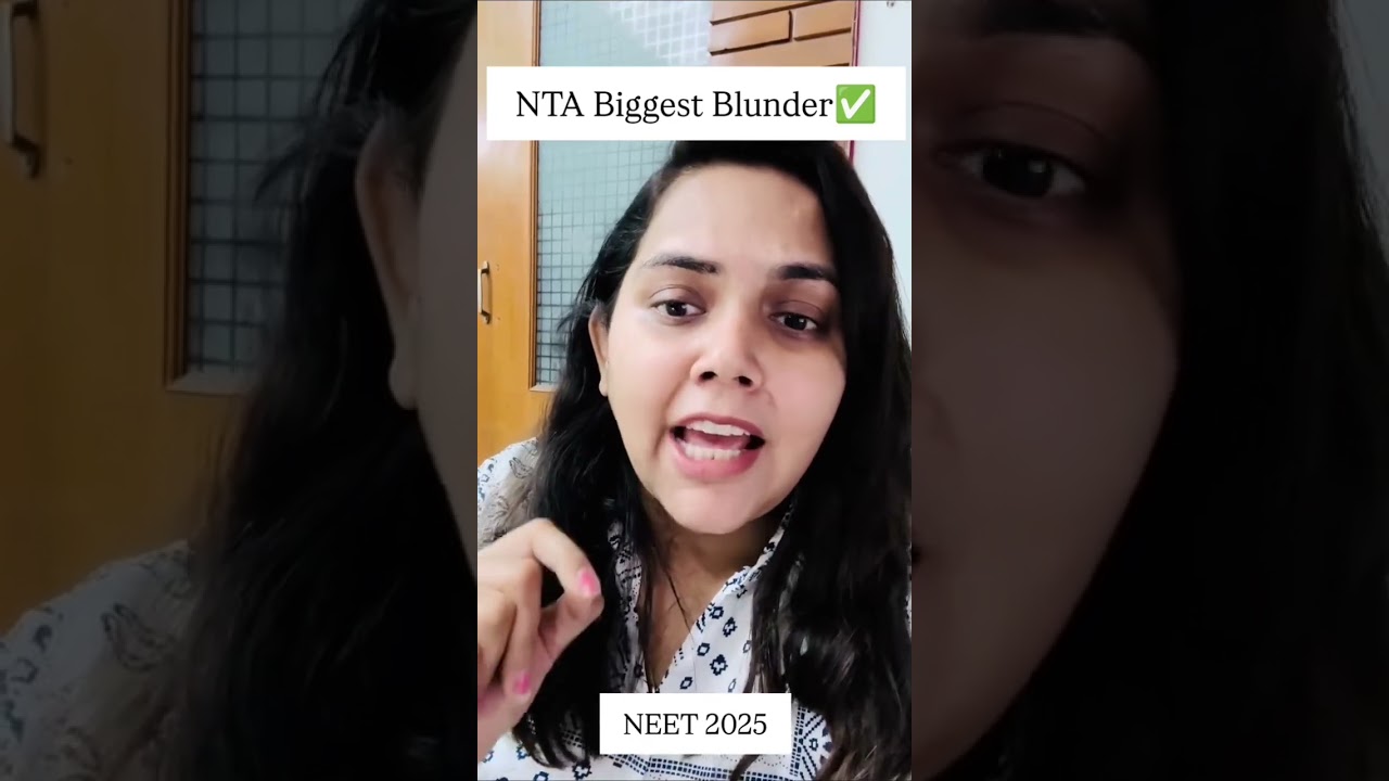 NEET 2025 NTA Blunder | NEET 2025 Paper Difficult | Shipra Mam #shipramam #neet2025 #nta