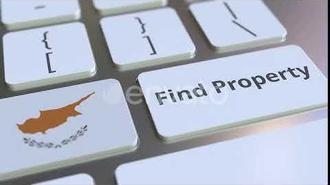 Find Property Text and Flag of Cyprus on the Keyboard | Motion Graphics - Envato elements