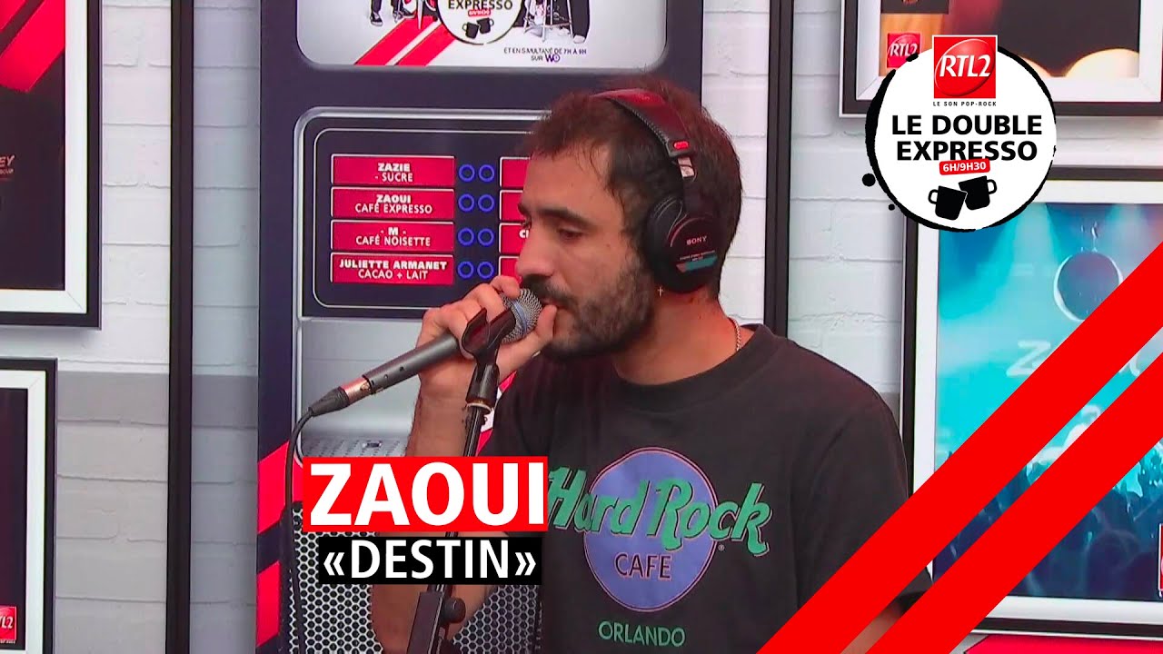 Zaoui interprte Destin dans Le Double Expresso RTL2 131023