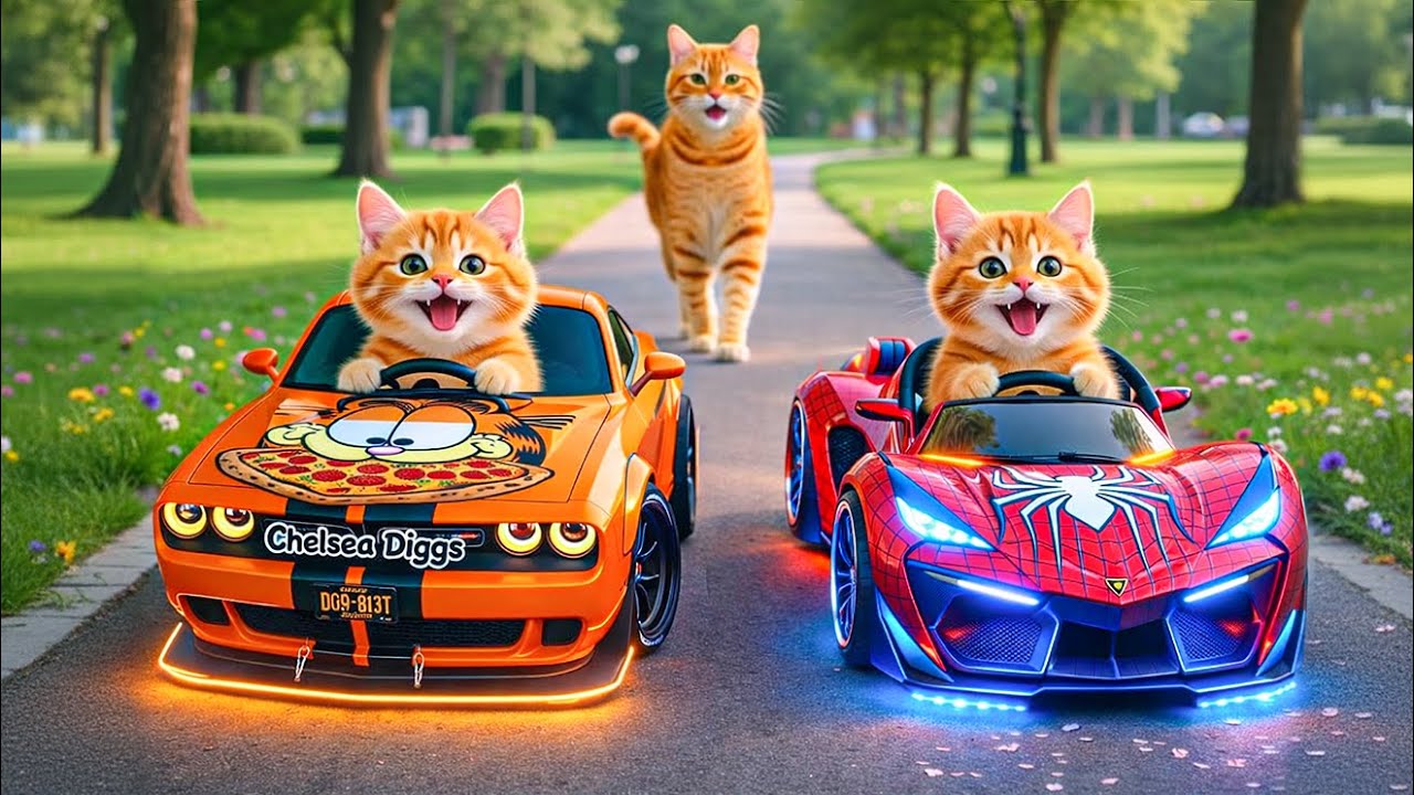 Mama Cat Trims Fur on the Farm and Makes Tiger Hat For Kittens At Home🐾🎩🐯 