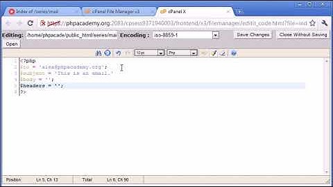 Beginner PHP Tutorial   98   Sending an Email Part 1