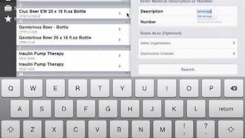 Unvired Sales For SAP ERP - iPad Demo