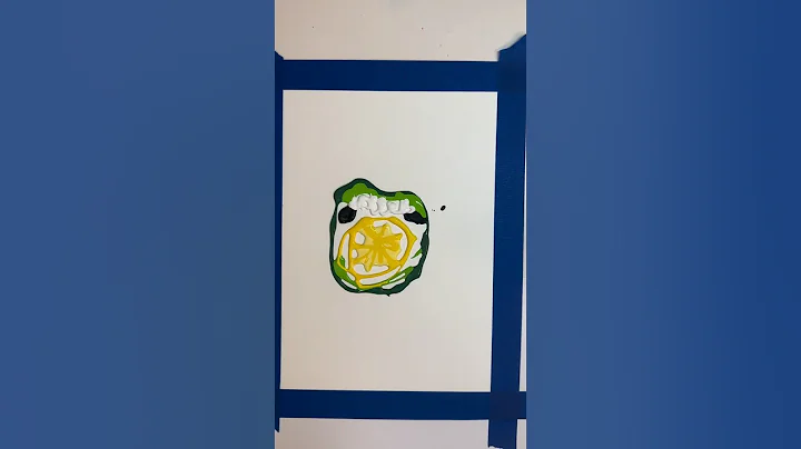 Lemonade Lips|Squeegee Art👄🍋#lemonade #art