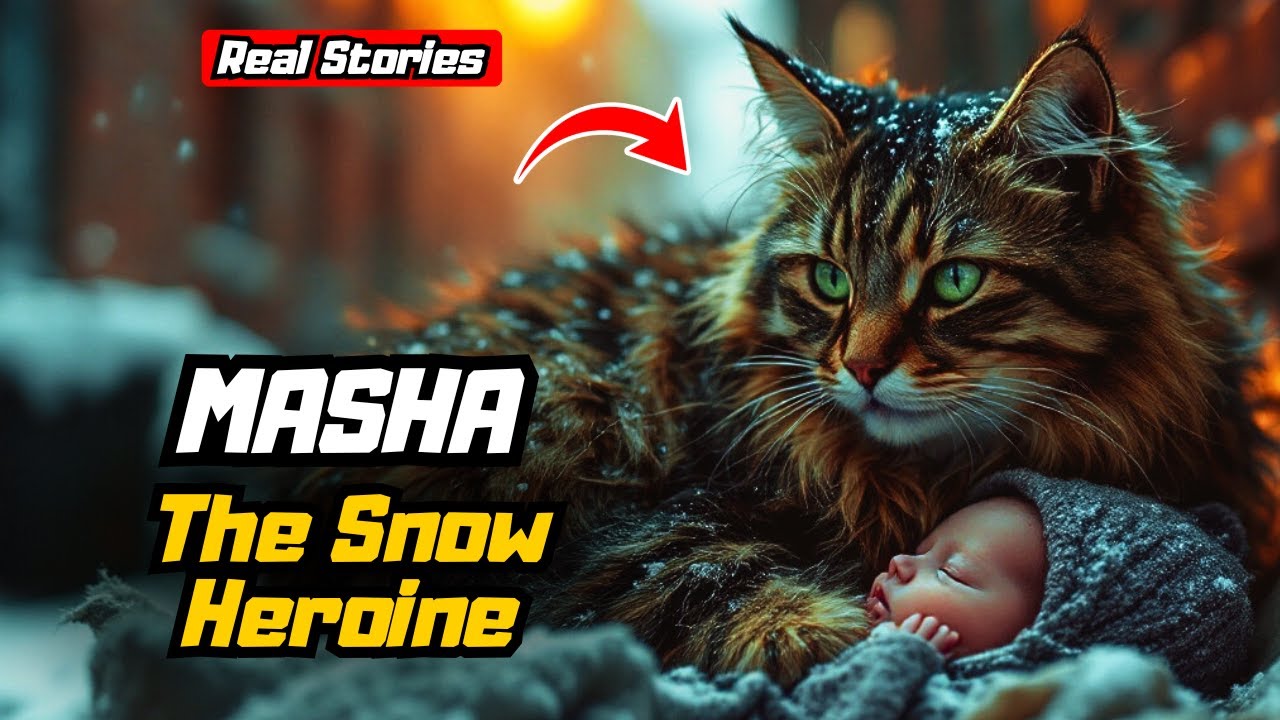 🔴MASHA: Stray Cat Becomes a Hero After Saving an Abandoned Baby |  Animal Heroes