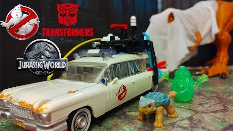 Ghostbusters vs T-Rex Ghost | Stop Motion: Ghosbusters x Transformers x Jurassic World | CROSSOVER