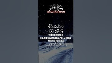 أستمع وأستمتع! برحلة صوتية لسورة النجم القارئ | Abu Ubayda