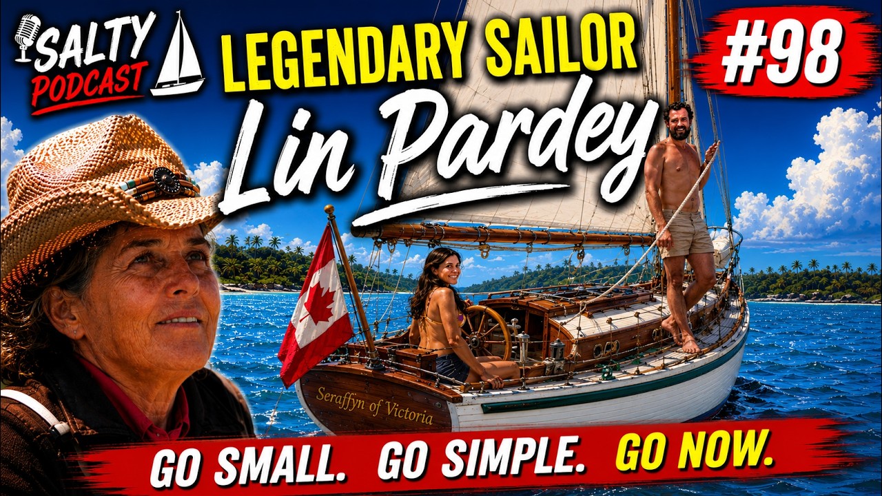 ⁣Salty Abandon #98 ⛵ Lin Pardey | Legendary Sailor, Circumnavigator, Author on the Salty Podcast!