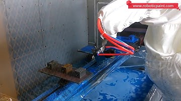 Small Painting Robot Trace on Conveyor Spraying