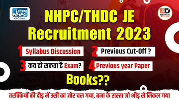 NHPC/THDC JE Full Syllabus Discussion||Non-Tech को कैसे Cover करे? इन बातो का जरूर ध्यान||