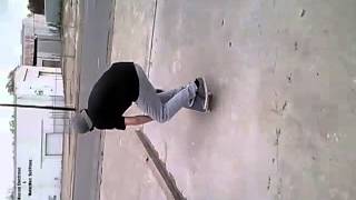 Hardflip off 4 foot ledge