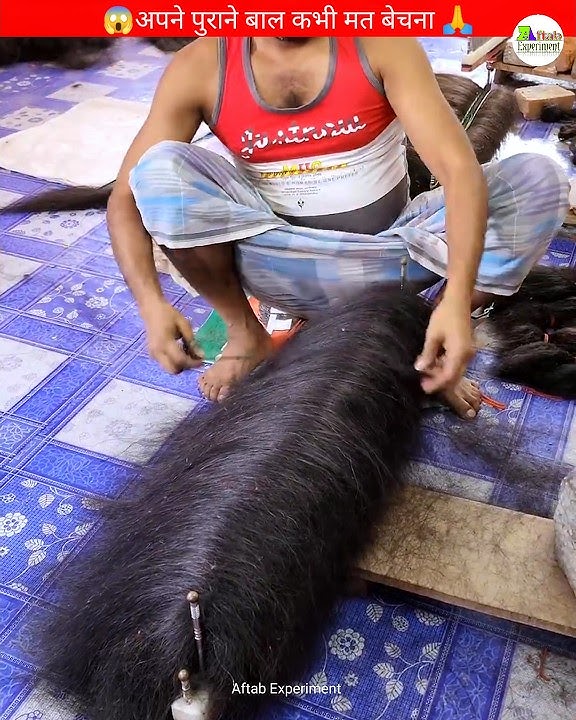 🙏 We do this work by buying old hair 😱 wait for the end #shorts
