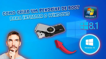 Como criar um pendrive de boot para instalar o Windows 7, 8.1 ou 10