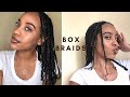 Box Braids on Natural Hair Using Xtreme Gel | No Extensions