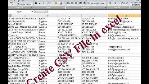 How to create a CSV File on Excel 2017 HD Video Tutorial