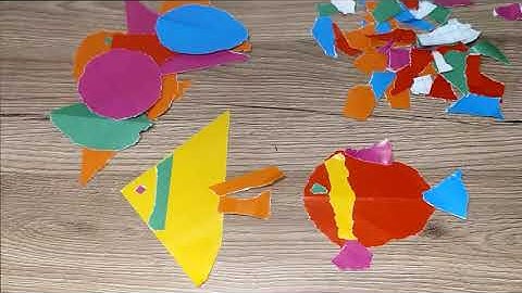 Mĩ thuật 1: Bài: Những chú cá đáng yêu - Hướng dẫn tạo hình con cá bằng cách xé dán // Thảo Trần