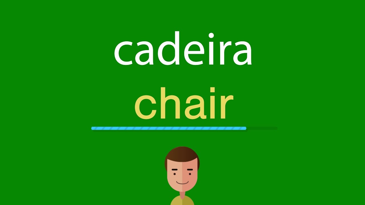 Como dizer cadeira em inglês - YouTube