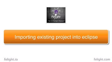 [Eclipse IDE] Importing existing Java project in eclipse
