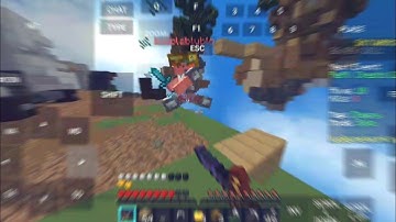 Destroying PC Players On Mobile - PojavLauncher Duels😈#minecraftskywars #pojavpvp #minecraft