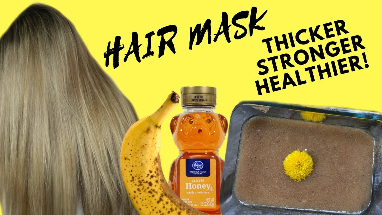 Diy Hair Mask Banana Honey Hair Mask Helps Thin Fine Hair