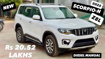 2025 SCORPIO-N Z8L 2WD DIESEL MANUAL😍 Rs20.52 LAKHS ❤️ ADAS LEVEL 2 | SCORPIO-N TOP MODEL Z8L DIESEL