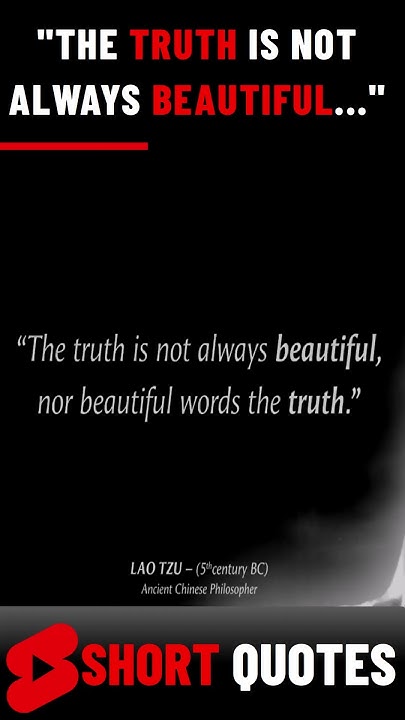 the-truth-is-not-always-beautiful-deep-quotes-shorts-quotes-youtube