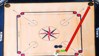 top 4 pro and next level strategy in carrom जो बार बार face होता है ||carrom sangam strike||😱