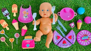 Satisfying with unboxing Baby Alive Doll cake toys play - set | Review toys | ASMR