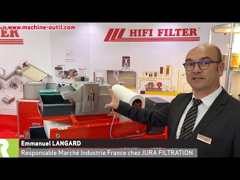 Automate à bande filtrante pour usinage de Jura Filtration