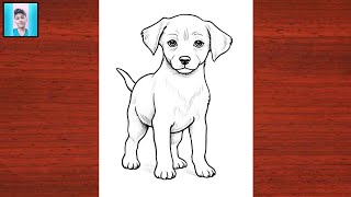 How to Dog drawing easy/step by step/#viralvideo #dogdrawing #dog #drawing