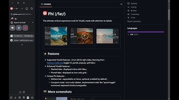 A full vertical UI for Vivaldi just like in Arc & Zen browsers