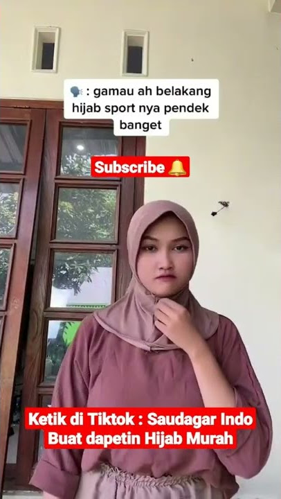 Jual Hijab Instan Segi Empat Langsung Pakai - Akun Tiktok Shop : Saudagar Indo