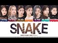 Girls planet 999 medusa  snake  lyrics color codedhanromeng