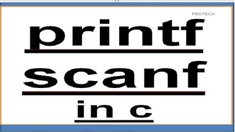 printf and scanf in c in hindi