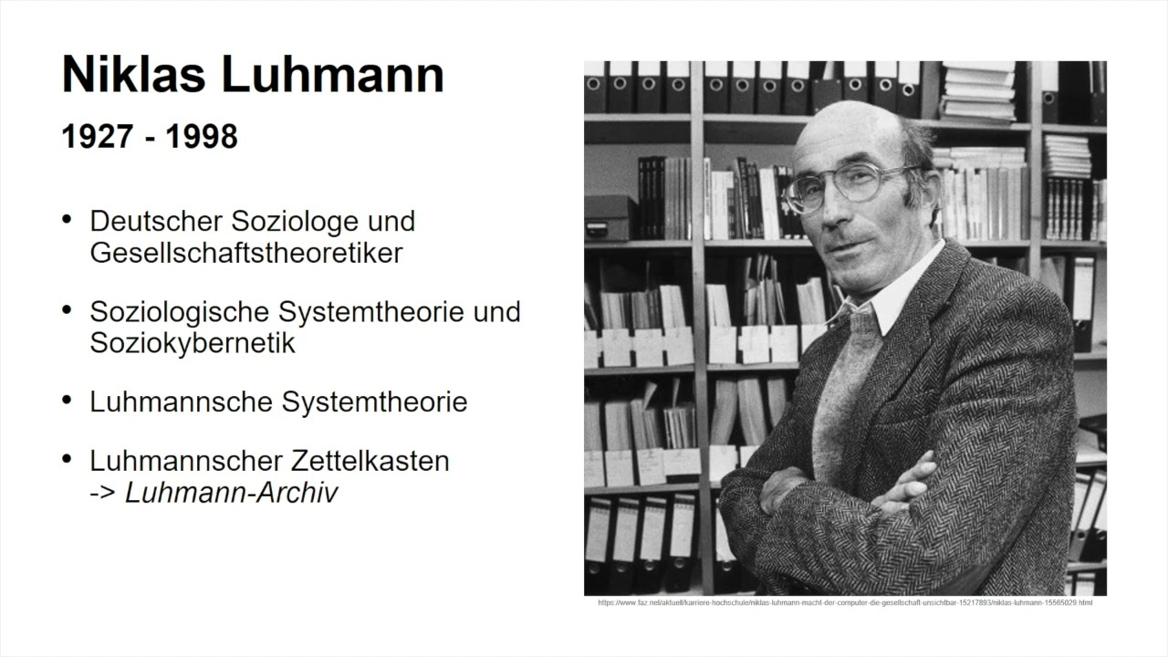 Niklas Luhmanns Zettelkasten - YouTube
