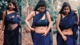 roohi in hot saree show presents saree world