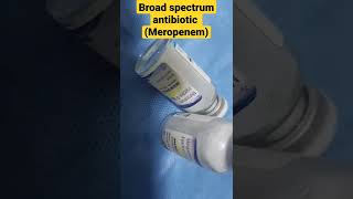 Carbapenem,inj-meropenem 500mg!!broad spectrum antibiotic(active against gm+Ve & -ve bacteria!!.