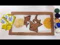 Wonderful Fish Wall Hanging using Marie Gold Biscuit Packet,Dal and Rice | Unique wall hanging ideas