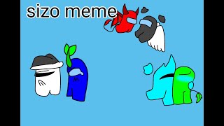 Sizo meme\/\/among us\/\/blue x white, red x black, cyan x lime