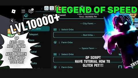 LEGENDS OF SPEED *UCIHA HUB* SCRIPT HAVE TUTORIAL HOW TO GLITCH PET!!!!