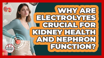 Why Are **electrolytes** Crucial For **kidney Health** And **nephron Function**?