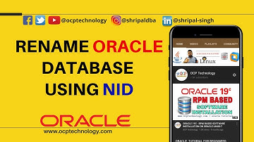How do you rename a database in Oracle? | How do you run a NID?