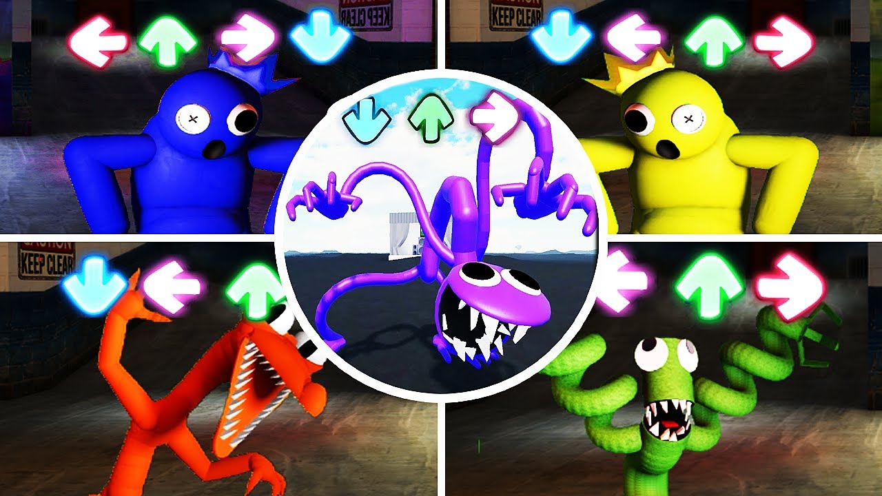 OpenDream - Rainbow Friends Roblox Blue Green Orange Purple Yellow And Cyan  Monsters