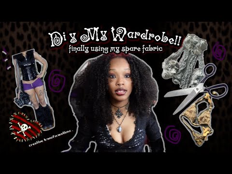Upcycling Fabric That Almost Didn't Make It... ( diy alt fashion) - YouTube