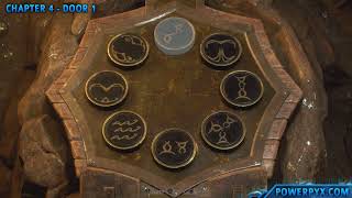 Resident Evil 4 Remake - Cave Shrine Murals Puzzle Solution (Chapter 4 Lake Door Symbols) screenshot 2