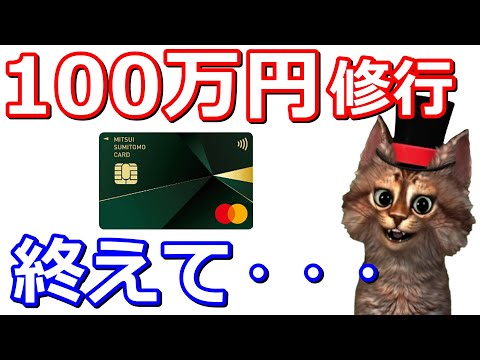 三井住友カードゴールド(NL)マスターカードの100万修行が終了。達成までに使う金額が多かった項目を紹介