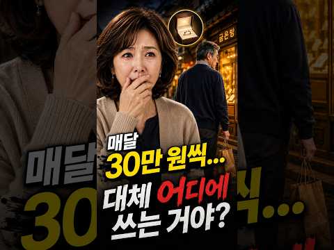 매달 30만 원씩 쓰는 남편, 뒤를 따라갔다가 알게 된 사실 #shorts  #drama #가족드라마 thumbnail